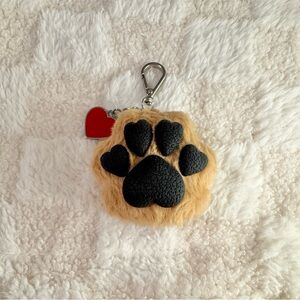 Bath & Body Works Brown Heart Paw w/ Charm PocketBac Hand Sanitizer Holder
